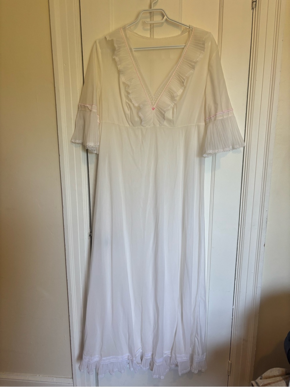 1960s White Vintage Sheer Nightgown